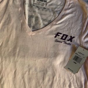 NWT fox v neck t shirt